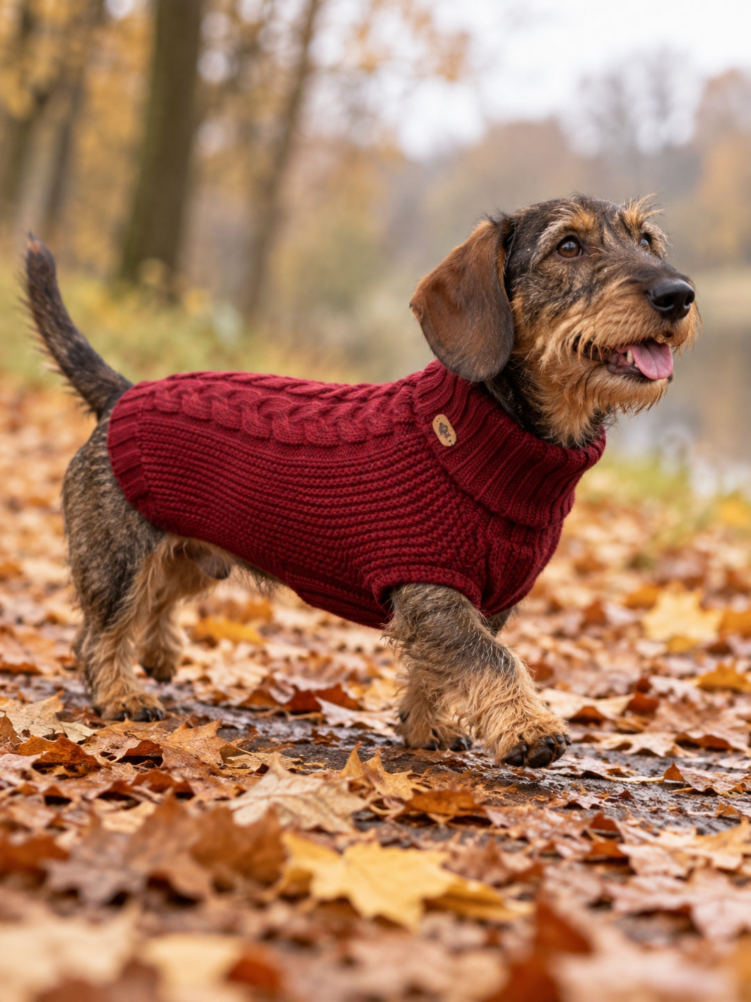 Jersey de merino James Burgundy