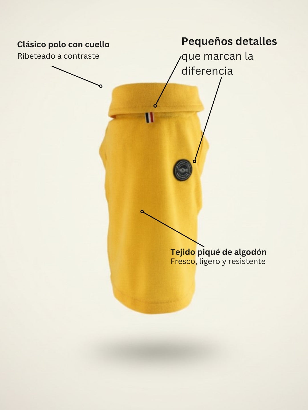Polo Clássico Amarelo