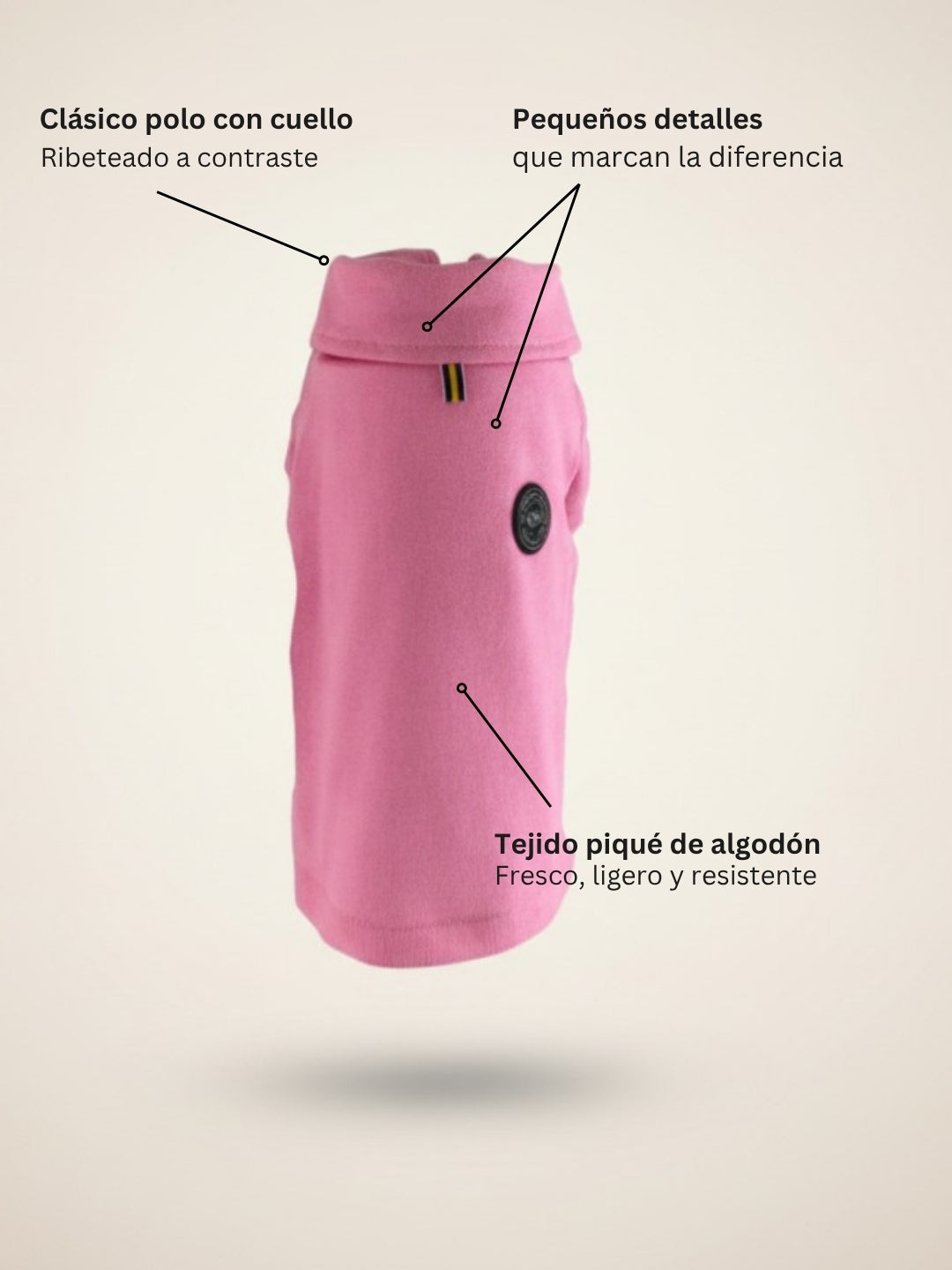 Polo Clássico Rosa