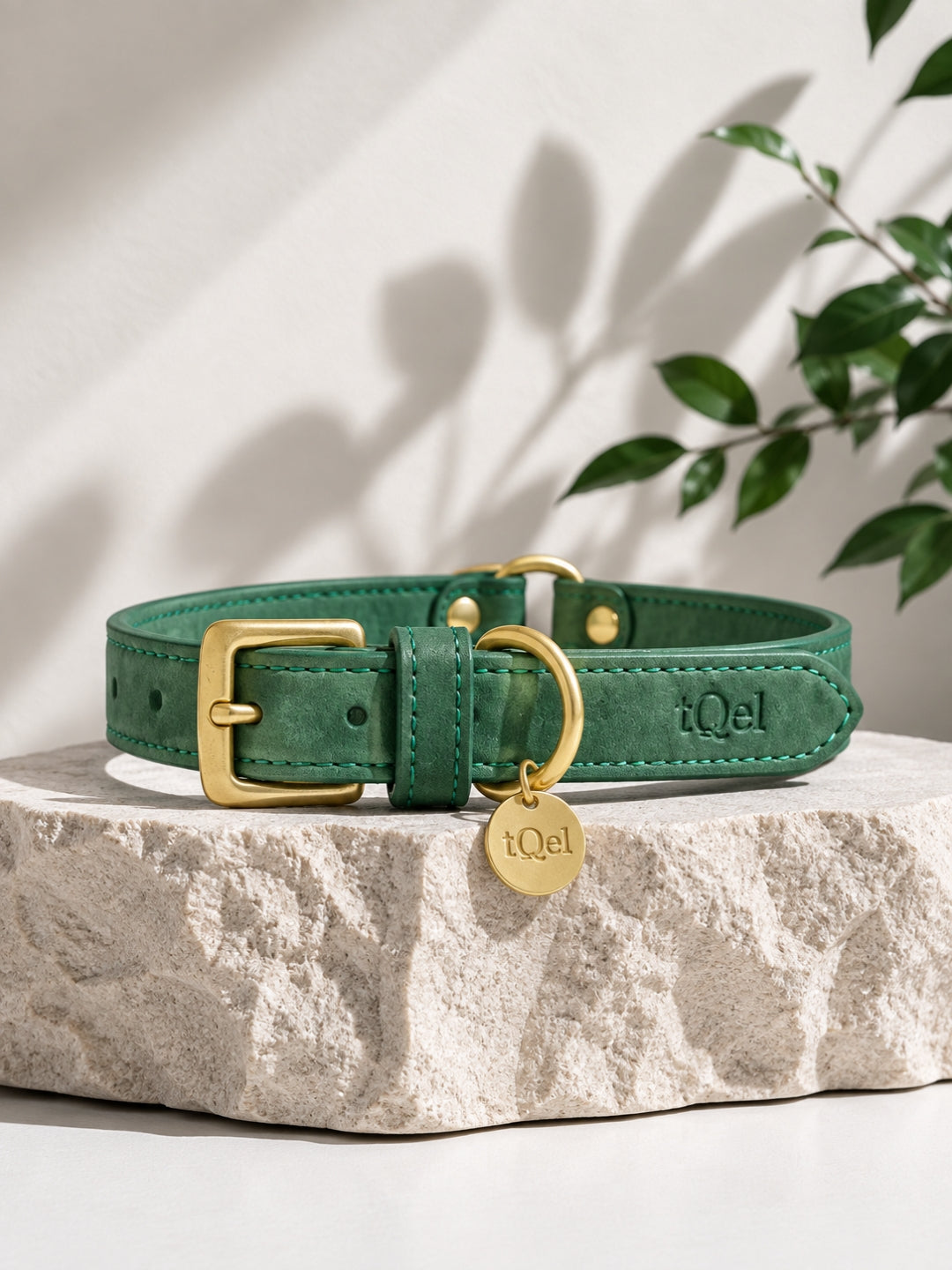 collar nobuck verde