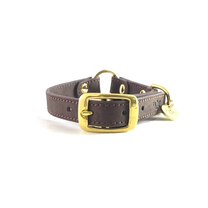 Collar de nobuck Café