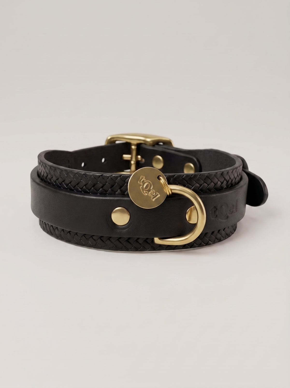 Collar para perros en negro