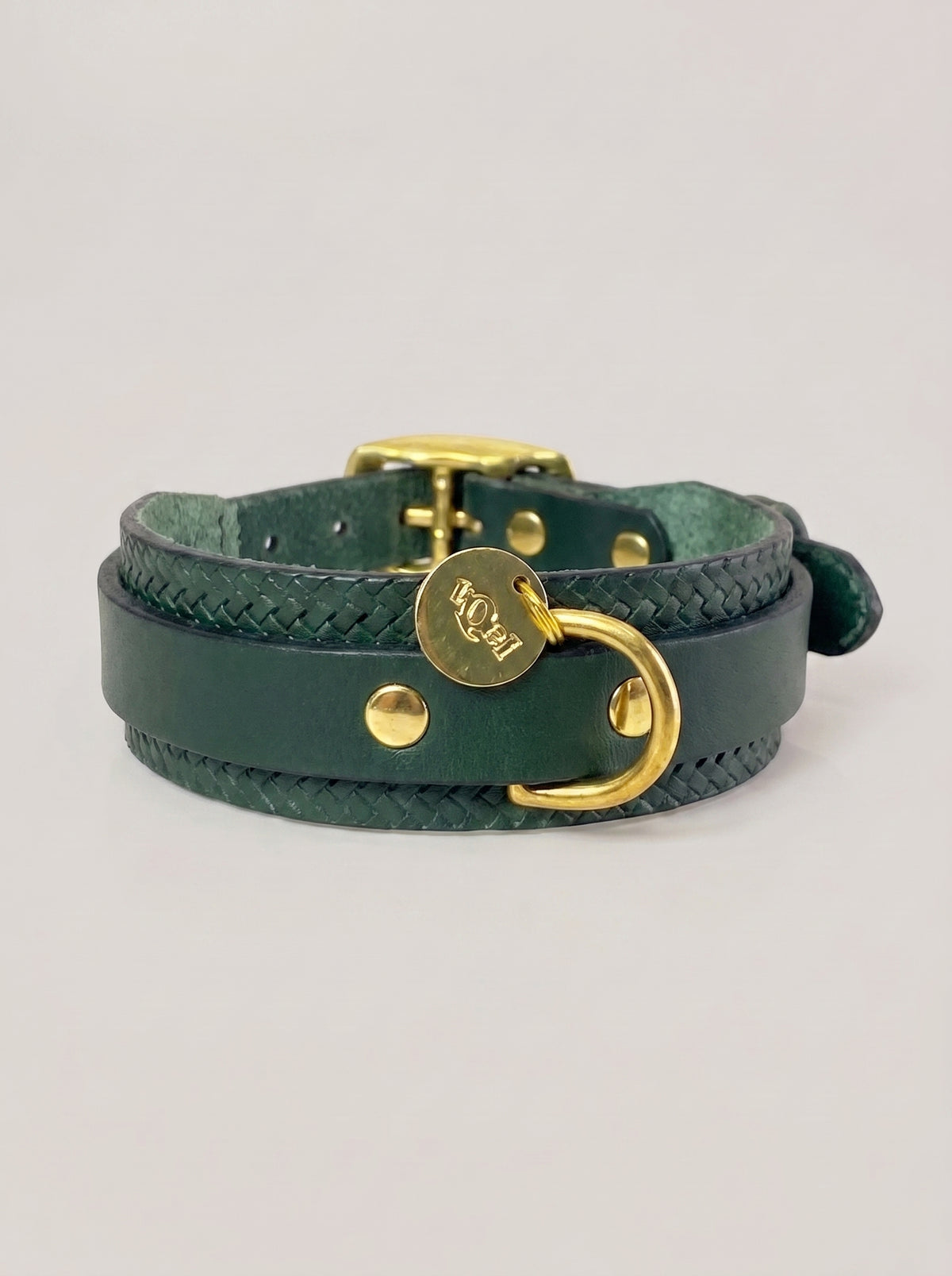 Collar de cuero para perros