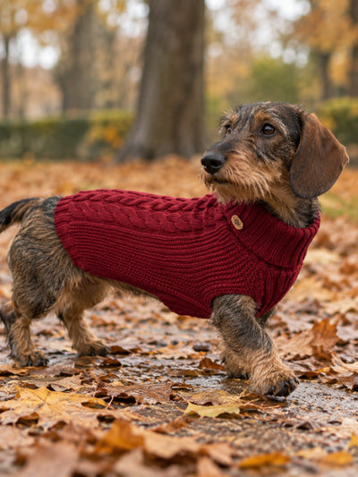 Jersey de merino James Burgundy