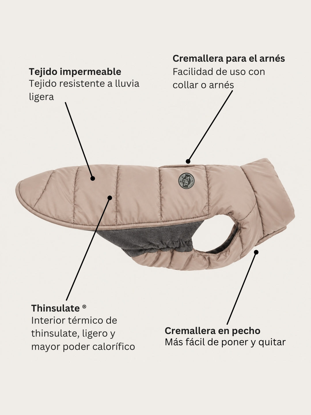 Plumas Artic Taupe